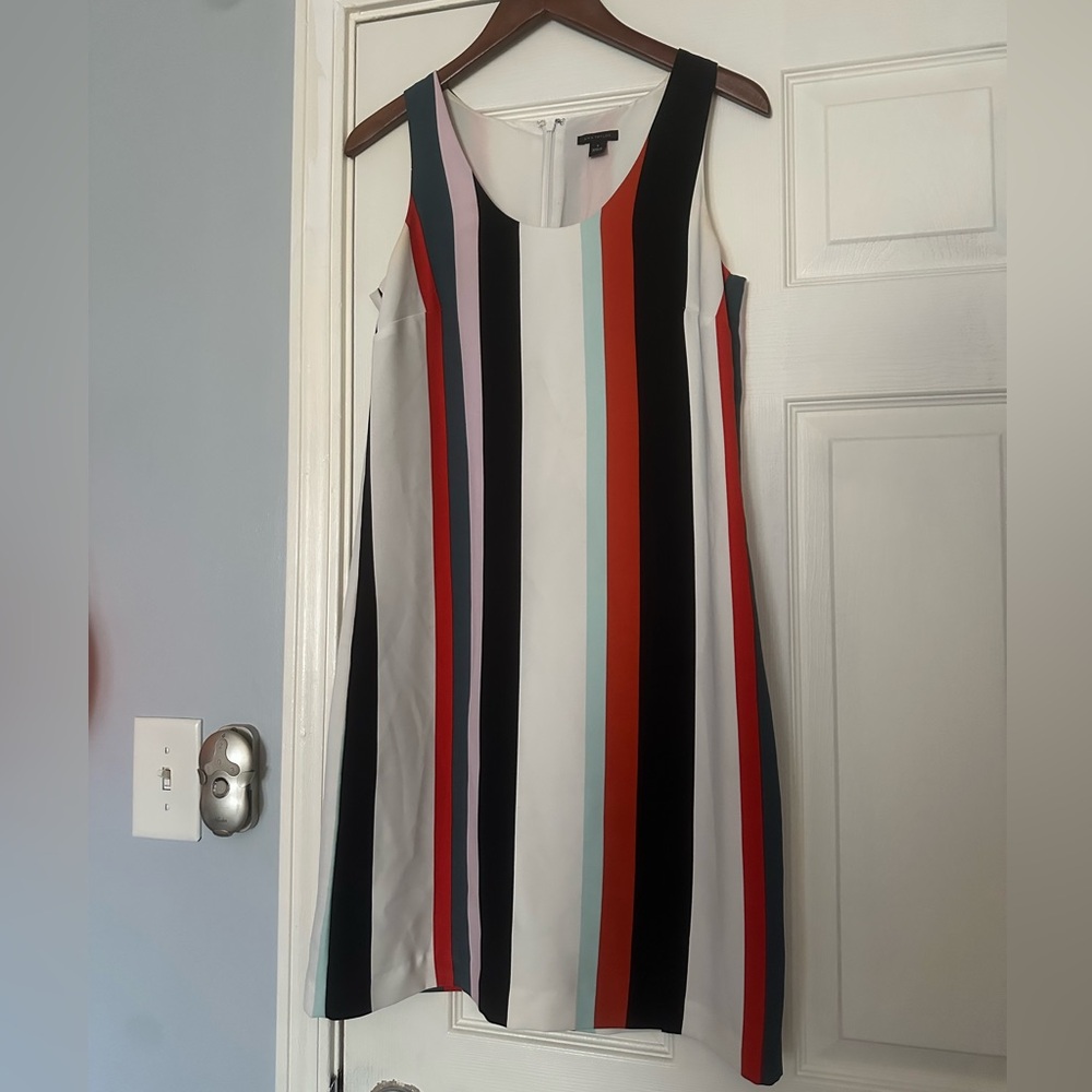 Ann Taylor Black and Orange Dress